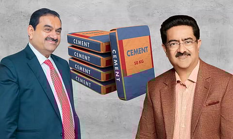 Image Courtesy: adityabirla.com, x.com/gautam_adani, canva