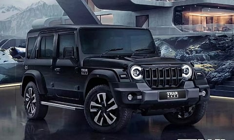 mahindra thar roxx 5 door black colour