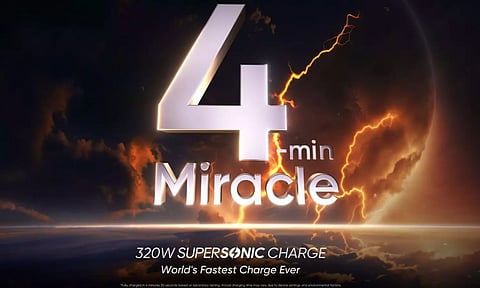 realme 320 w super sonic fast charger