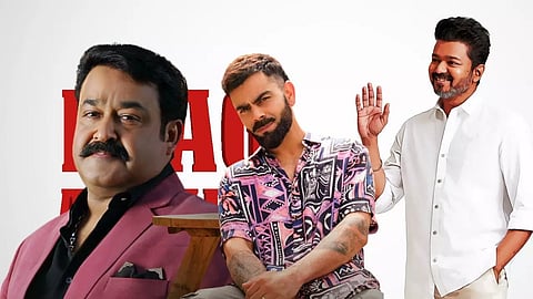 Image Courtesy: x.com/imVkohli, x.com/actorvijay, thecompleteactor.com