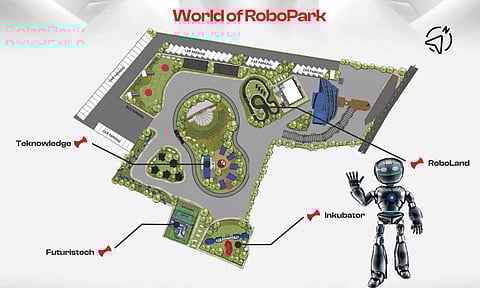The prototype of the Robo Park set to be established in Thrissur