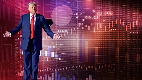 donald trump and stock market background