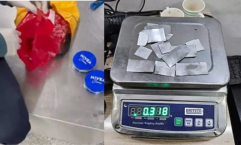 gold seized At Delhi international airport from Riyadh traveler