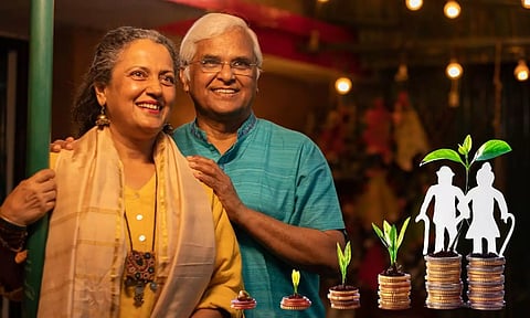 an old indian couple pension