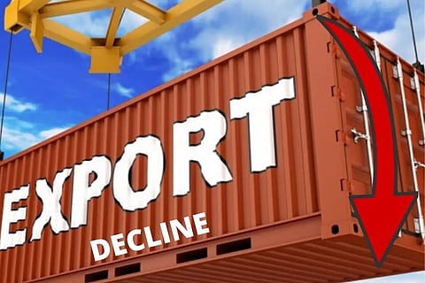 കയറ്റുമതിയില് കാല്നൂറ്റാണ്ടിനിടയിലെ ഏറ്റവും വലിയ ഇടിവ്