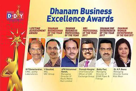 ധനം ബിസിനസ് എക്സലന്സ് അവാര്ഡുകള് പ്രഖ്യാപിച്ചു