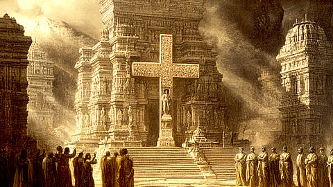 Illustration of a Cross on Tirumala