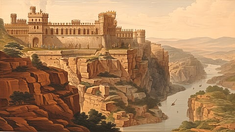 Illustration of Gandikota Fort View