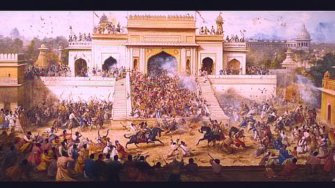 Illustration of a war fought by Murshid Quli Khan