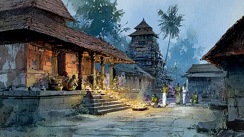 Atonement by lighting lamp