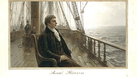 Valentia aboard the Minerva