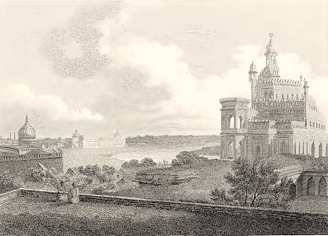Rumi Darwaza of Lucknow as seen by Valentia