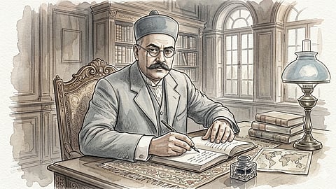 Illustration of D.B. Parasnis