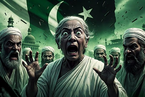 Illustration of Mamata Banerjee with Imams