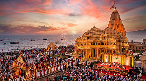Illustration of Somanatha Temple
