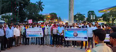 Talent Vidya Samsthe and NSS hold candlelight march