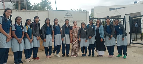 Students of Sri Sarada Devi Vidya Kendra visit TPML printing press
