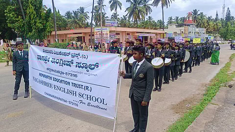 Nagashree students spread eco-awareness with band