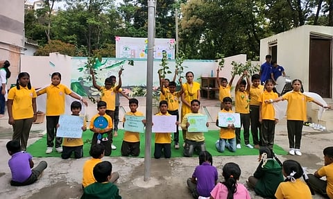 Sarathy students pledge to protect the planet