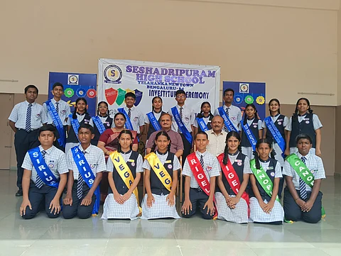 Seshadripuram School welcomes new student leaders