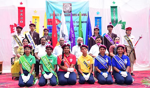 Jubilee English School holds oath ceremony