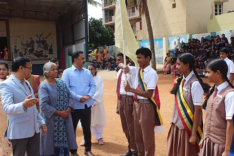 Ganga International installs student leaders with fanfare