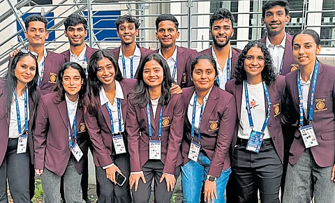 The badminton contingent that was picked to take part in the World University Games currently being held in Germany.