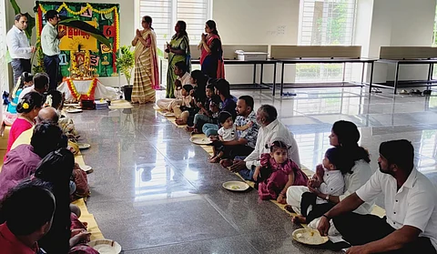 Bunts’ Sangha RNS Vidyaniketan conducts aksharabhyasa