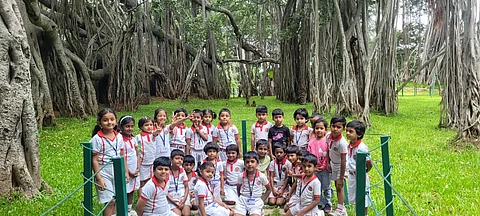 Bunts' Sangha RNS Vidyaniketan-II students explore Big Banyan Tree