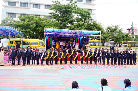 Seshadripuram School, Geddalahalli, holds investiture ceremony