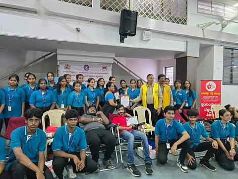 Carmel PU College organises blood donation camp