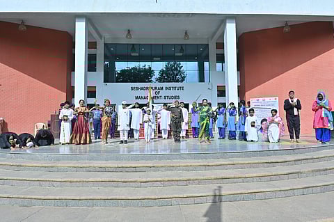 Seshadripuram Public School presents dance drama on freedom