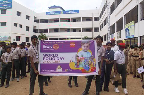 Rotary Midtown Academy students lead Pulse Polio awareness drive