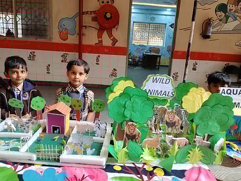Ganga International School conducts micro-project display