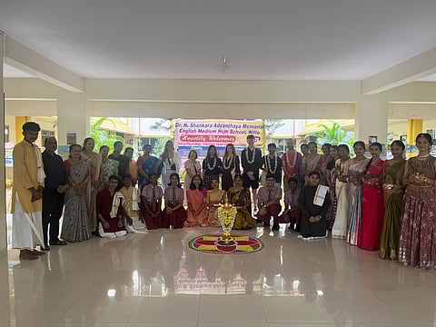 Dr NSAM English Medium High School hosts Scottish students