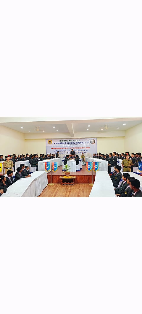 Mahabodhi School organises youth parliament