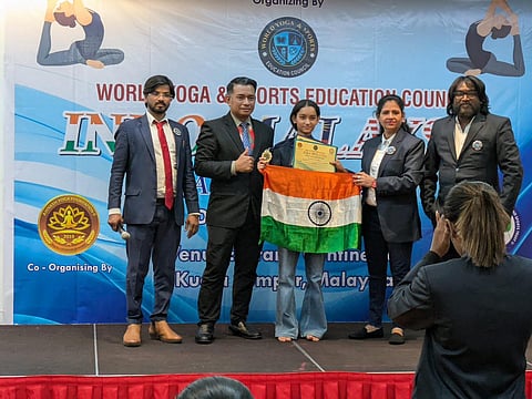 DBM & RJS High School student wins international yoga championship