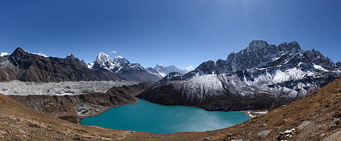 Where glaciers meet turquoise waters