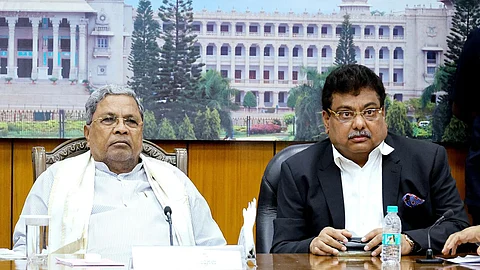 M B Patil, Minister for Industries and Commerce and Siddaramaiah, Chief Minister of Karnataka show off the famous Mysore Sandal Soap.
The Karnataka Soaps and Detergents Ltd (KSDL) is embarking on adding more products and an aggressive global marketing strategy to expand its market share in India and abroad.