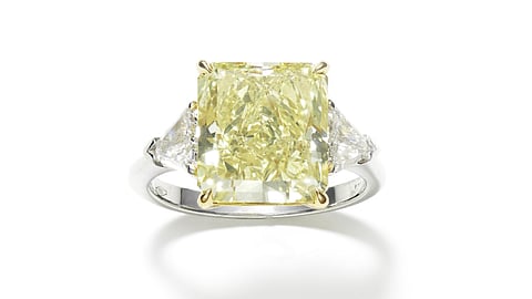 Taking Center Stage: A Remarkable Yellow Diamond Ring at Bonhams Auction