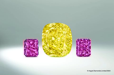 Rio Tinto dazzles in Europe with its finest pink, red and yellow diamonds