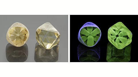 GIA Uncovers Rare Star-Shaped Inclusions in Large Diamonds