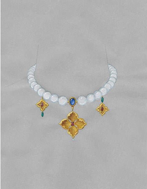 The winning design for the 2024 Gianmaria Buccellati Foundation Award for Excellence in Jewelry Design by Eleanor H. Yeh