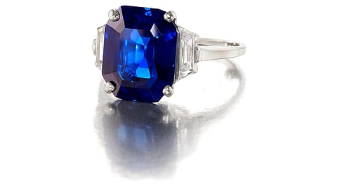 Kashmir Sapphire Ring Tops Heritage Spring Jewellery Auction at $906,250