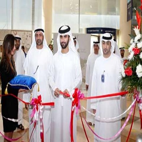 His Highness Sheikh Mansour Bin Mohammed Bin Rashid Al Maktoum inaugurating Dubai International Jewellery Week 2014