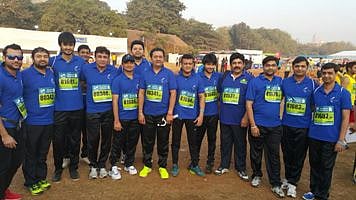 Kiran Gems participates in 12th Mumbai Marathon