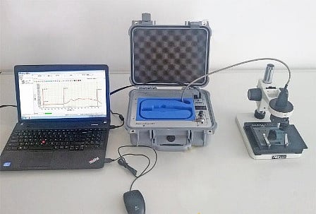 Diamond Services' desktop-sized mini Raman Spectrometer