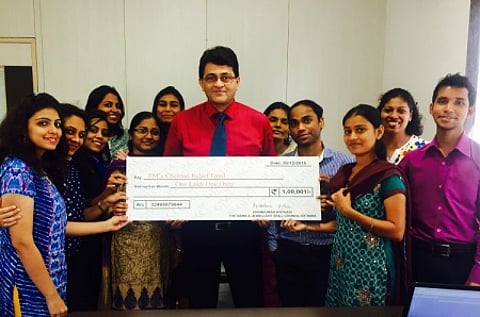 Mr. Binit Bhatt, COO, GJSCI along with the staff