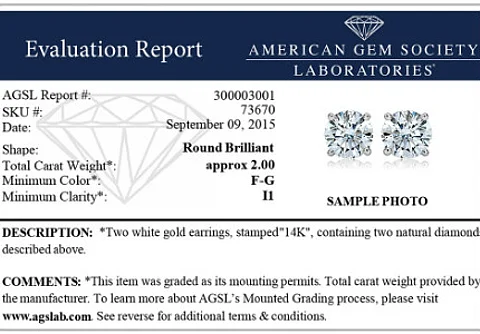 AGS Laboratories launches Mounted Diamond Evaluation Reports