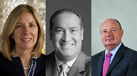 (from LtoR) Dione Kenyon, Hank Siegel and Stewart Wicht